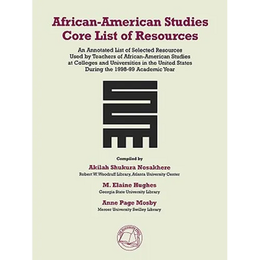 African-American Studies Core List of Resources