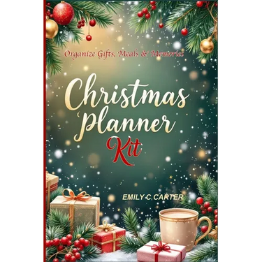 Christmas Planner Kit: The Complete Holiday Organizer with Meal Portion Guide, Christmas Planner Accessories & Festive Planning Pages