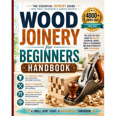 Wood Joinery for Beginners Handbook: The Essential Joinery Guide with Tools, Techniques, Tips and Starter Projects