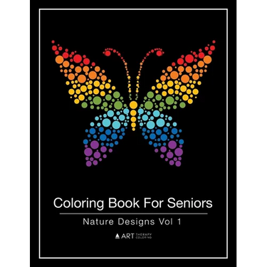 Coloring Book For Seniors: Nature Designs Vol 1