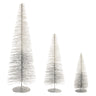 Glittered Ombre Bottle Brush Tree (Set of 3)