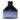 Blue Soda Lime Glass Bottle Vase 6"H