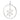 Jeweled Metal Hanging Snowflake Ornament (Set of 12)
