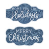 Wood Christmas Sentiment Sign (Set of 2)