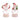 LED Peppermint Santa Snow Globe (Set of 2)