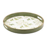 Round Deer and Pine Tree Print Tray 13.5"H