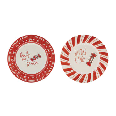 Ceramic Santa Candy Plate (Set of 4)