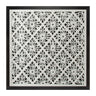 Framed Floral Wall Decor Under Glass 19.5"SQ