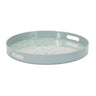 Round Mushroom and Floral Print Tray 13.5"D