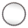 Round Beaded Metal Wall Mirror 23.5"D