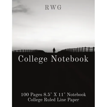 College Notebook: 100 Pages 8.5" X 11" Notebook College Ruled Line Paper