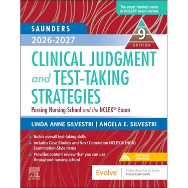 Saunders 2026-2027 Clinical Judgment and Test-Taking Strategies: Passing Nursing School and the Nclex(r) Exam