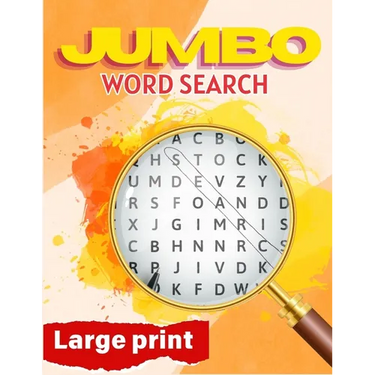 Jumbo Word Search Large Print: Word Search Puzzle Book, Multi Theme Word Searches for Adults