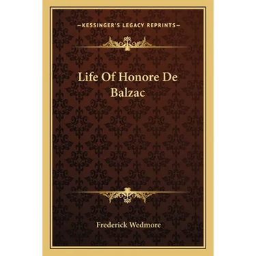 Life Of Honore De Balzac