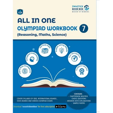 All in One Olympiad Workbook for Reasoning, Math, Science - Class 7
