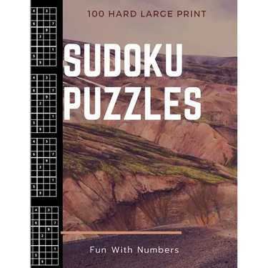 Sudoku Puzzles 100 Large Print: Fun With Numbers, Hard