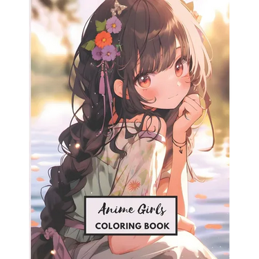 Anime Girls Coloring Book: 117 Beautiful Japanese Anime Fashion Coloring Pages for Kids, Teens and Adults!