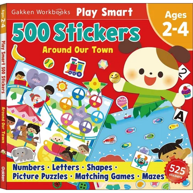 Play Smart 500 Stickers Around Our Town: For Ages 2-4