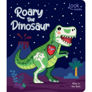 Look Inside: Roary the Dinosaur: Board Book with Cut-Outs and Glow in the Dark!