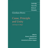 Giordano Bruno: Cause, Principle and Unity: And Essays on Magic