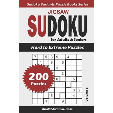 Jigsaw Sudoku for Adults & Seniors: 200 Hard to Extreme Puzzles