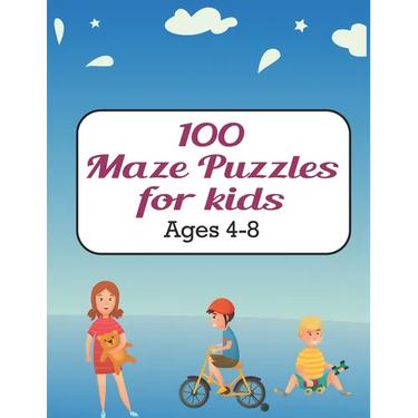 100 Maze Puzzles for Kids ages 4-8: Maze activity book for ages 4-8 Challenging and Fun Maze Puzzles for Kids, Toddlers, Boys and Girls Ages 4-8 (Maze