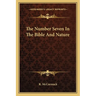 The Number Seven In The Bible And Nature