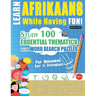 Learn Afrikaans While Having Fun! - For Beginners: Easy to Intermediate - Study 100 Essential Thematics with Word Search Puzzles - Vol.1