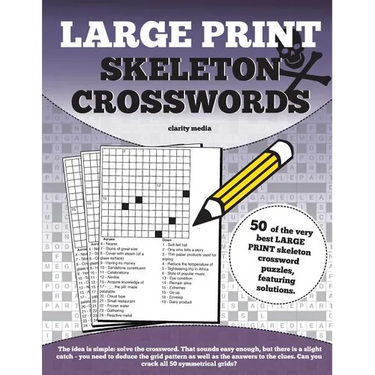 Large Print Skeleton Crosswords