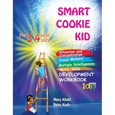 Smart Cookie Kid For 3-4 Year Olds Attention and Concentration Visual Memory Multiple Intelligences Motor Skills Book 1A