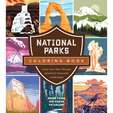 National Parks Coloring Book: Color Your Way Through America's Treasured Landscapes - More Than 100 Pages to Color!