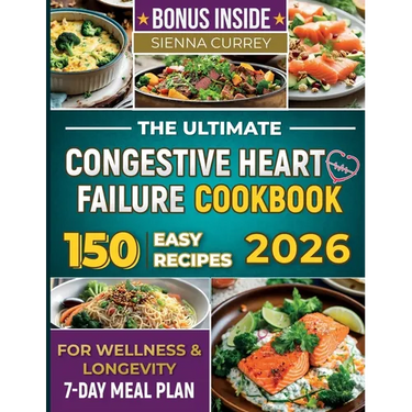 The Ultimate Congestive Heart Failure Cookbook: 150 Easy Recipes for Wellness & Longevity. 7-Day Meal Plan.