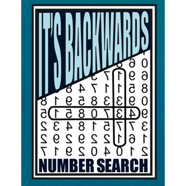 It's Backwards Number Search: 105 Challenging Large Print Puzzles