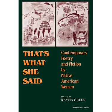 That S What She Said: Contemporary Poetry and Fiction by Native American Women