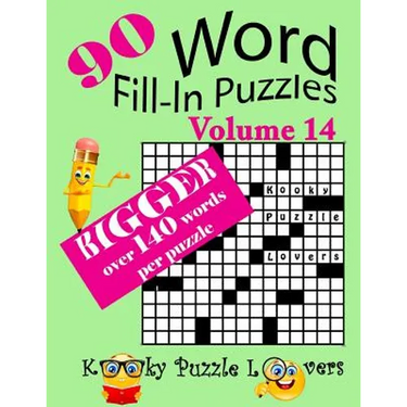 Word Fill-In Puzzles, Volume 14, 90 Puzzles, Over 140 words per puzzle