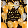 100 & Fabulous: An Elegant Black and Gold 100th Birthday Keepsake Journal - Sign-In Pages, Wishes & Memories, Gift Log & Photo Pages - Perfect Gift fo