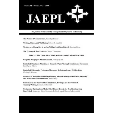 Jaepl: The Journal of the Assembly for Expanded Perspectives on Learning (Vol. 23, 2017-2018)