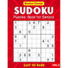 Sudoku Puzzles Book for Seniors Easy to Hard: 101 Easy Medium Hard 9x9 Sudoku Puzzles Games Book with Solution Vol.2 Large Print