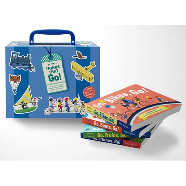 My First Things That Go: A Four-Board-Book Box Set of Boats, Planes, Bikes, and Trains for Toddlers 1-3