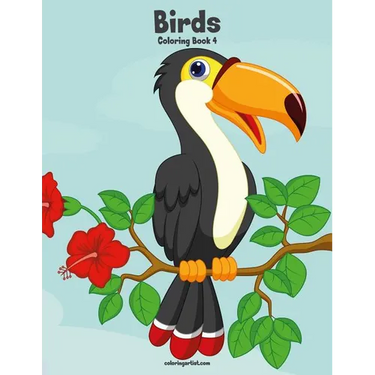 Birds Coloring Book 4