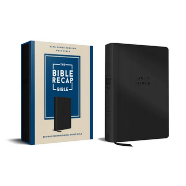 The Bible Recap 365-Day Chronological Study Bible: King James Version--Imitation Leather, Black