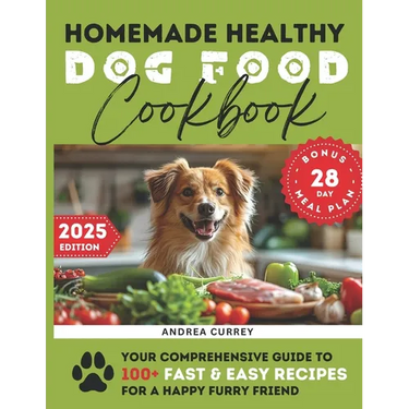 Homemade Healthy Dog Food Cookbook: Your Comprehensive Guide to 100+ Fast & Easy Recipes for a Happy Furry Friend