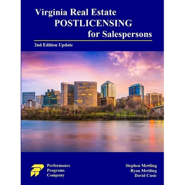 Virginia Real Estate Postlicensing for Salespersons: Second Edition