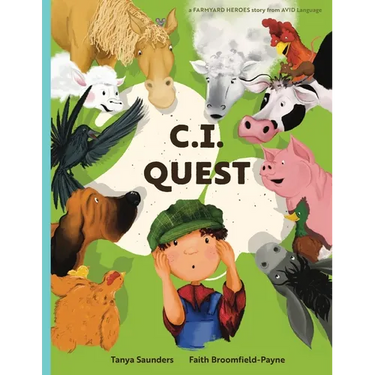 C.I. Quest: a tale of cochlear implants lost and found on the farm (the young farmer has hearing loss), told through rhyming verse packed with 'learni