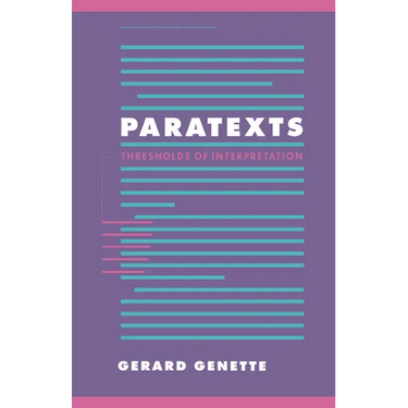 Paratexts: Thresholds of Interpretation