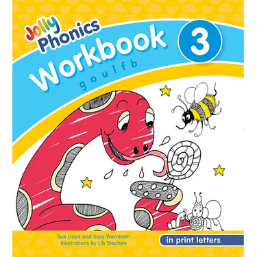 Jolly Phonics Workbook 3: In Print Letters (American English Edition)