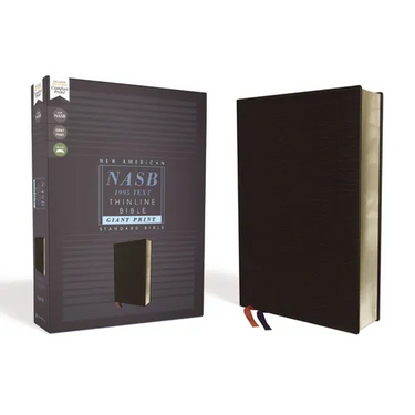 Nasb, Thinline Bible, Giant Print, Bonded Leather, Black, Red Letter Edition, 1995 Text, Comfort Print