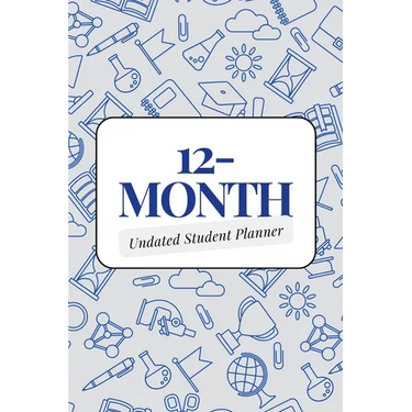 12-Month Undated Student Planner