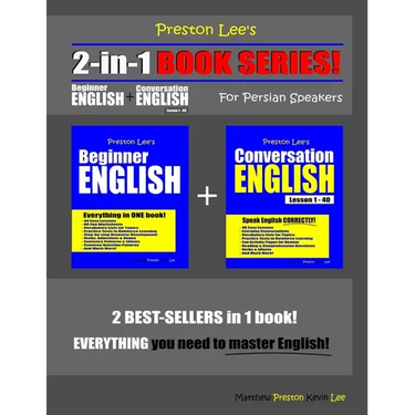Preston Lee's 2-in-1 Book Series! Beginner English & Conversation English Lesson 1 - 40 For Persian Speakers