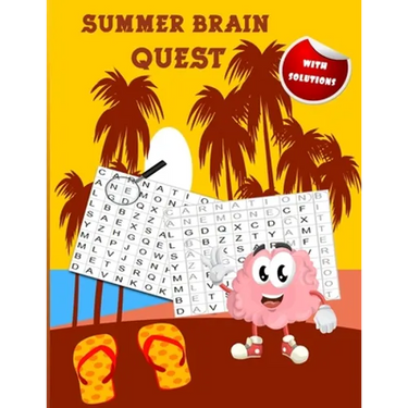 Summer Brain Quest: amazing wordsearch puzzle books ( with solutions )
